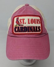 St Saint Louis Cardinals Trucker Mesh Baseball Cap Hat Cooperstown Patch VTG - £19.41 GBP