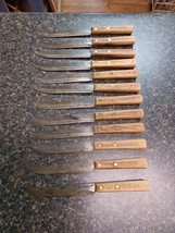 Old Hickory 12 Piece High Carbon Steel Steak Knives U.S.A. Ontario Knife... - $128.69