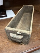 Antique Primitive Carpenter&#39;s tool wooden box owner&#39;s work card Mississippi 1915 - £117.09 GBP