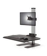 Innovative WNST-1-FS-M-BLK-124 Single Monitor Workstation - $811.80