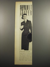 1955 Bonwit Teller Towncliffe Suit Ad - Indelible Black - £13.89 GBP