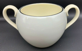 LENOX China Sugar Bowl ONLY All Gray / Coupe / Platinum Trim L6 19-1700 - $18.99