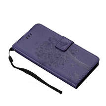 Anymob Huawei Phone Case Violet 3D Tree Flip Leather Wallet Cover - £23.07 GBP