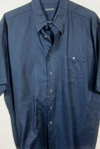 Bertone Germany Short Sleeve Dark Blue Austria Cotton-Linen Camp Shirt X... - $44.99
