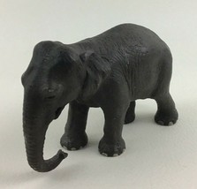 Schleich Elephant Figure 3&quot; African Wild Animal Gray Calf Realistic Trun... - $14.80
