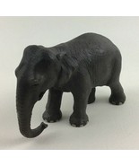 Schleich Elephant Figure 3&quot; African Wild Animal Gray Calf Realistic Trun... - £11.64 GBP