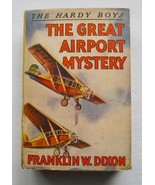 Hardy Boys #9 The Great Airport Mystery ~ Franklin W Dixon Thick 1st Art DJ - £54.19 GBP