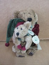 Nos Boyds Bears Poppa Bear &amp; Noelle 917302 Christmas Holiday Plush B26 A* - £28.94 GBP