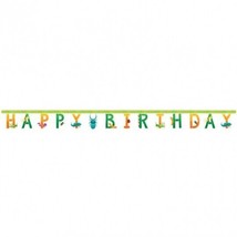 Insect Bug Party Happy Birthday Large Jointed Banner 7&quot; x 10&#39; Paper Birthday - £8.58 GBP