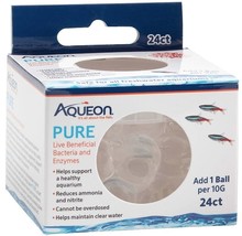 Aqueon Pure Live Beneficial Bacteria and Enzymes for Aquariums - 24 count - £20.69 GBP