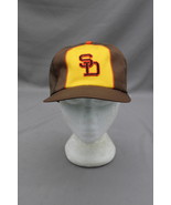 San Diego Padres Hat (VTG) - Taco Bell Trucker with Orange - Adult Snapback - $89.00