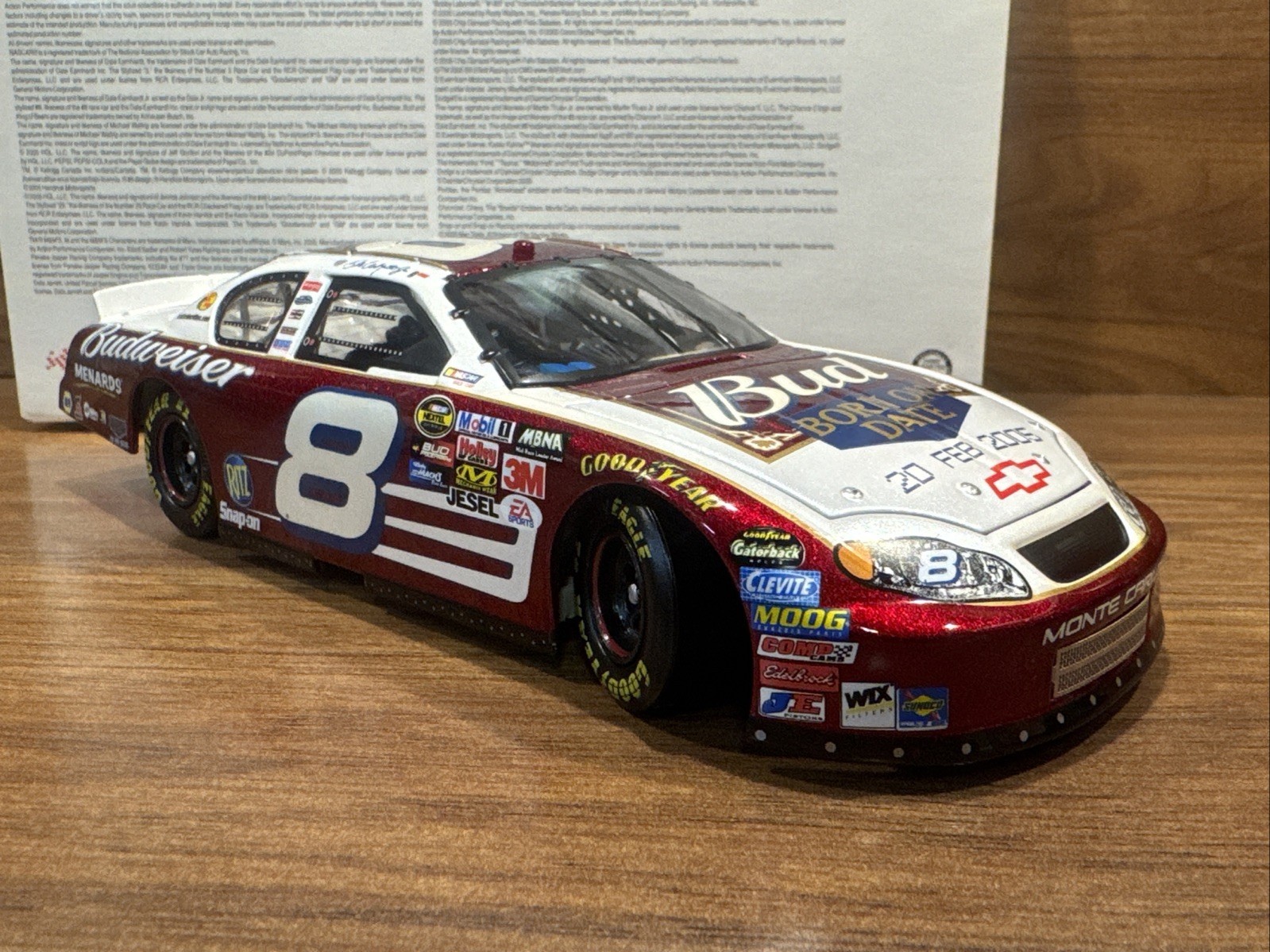 DALE EARNHARDT JR #8 BORN ON DATE FEB 17 2005 BANK AT DATONA # 109097 1 OF 900 Item image 2
