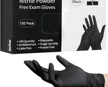 Disposable Black Nitrile Gloves 100-1000 Pcs (S/M/L/XL) 5 Mil Latex&amp;Powd... - $24.99+