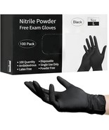 Disposable Black Nitrile Gloves 100-1000 Pcs (S/M/L/XL) 5 Mil Latex&Powder Free - $469.08 MXN - $1,876.91 MXN