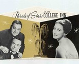 Parade of Stars College Inn Brochure Sherman House Chicago George Jessel... - £29.81 GBP