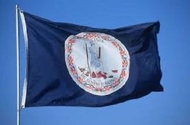 AES Commonwealth of Virginia State Flag Banner 5x8 Foot 5ft x 8ft 150D S... - $54.44