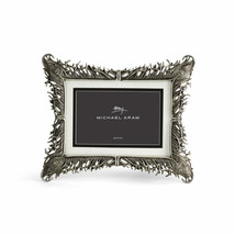 Michael Aram Antique Nickelplate Plume Convertible 4x6/5x7 Picture Frame New - £110.53 GBP