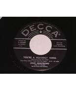 Louis Armstrong You&#39;re A Heavenly Thing Prisoner&#39;s Song 45 Rpm Record De... - $275.85 MXN
