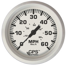 Faria Dress White 4&quot; GPS Speedometer - 60 MPH [33147] - £94.92 GBP