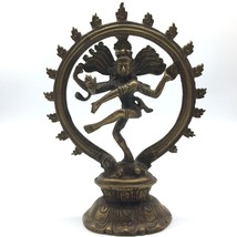 Vintage Handcrafted Brass India God Lord Nataraj Nataraja - Shiva Statue... - $69.30
