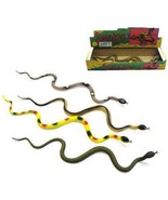 2 asst LARGE 24 IN RUBBER SNAKES realistic fake play snake TOY REPTILE N... - $125.94 MXN