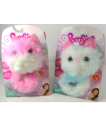 Pomsies PINKY and SNOWBALL Interactive Electronic Plush Pom-Pom Pet Toy ... - £10.45 GBP
