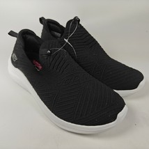 Skechers Womens Ultra Flex 56110 Slip-On Black Casual Shoe Sneakers Size 8 - $19.79
