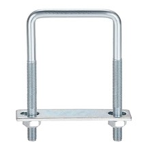 10 Pack Sq.Are U-Bolts, Carbon Steel U Clamps, Inner Size 23 8&quot; W X 31, Silver. - $32.98