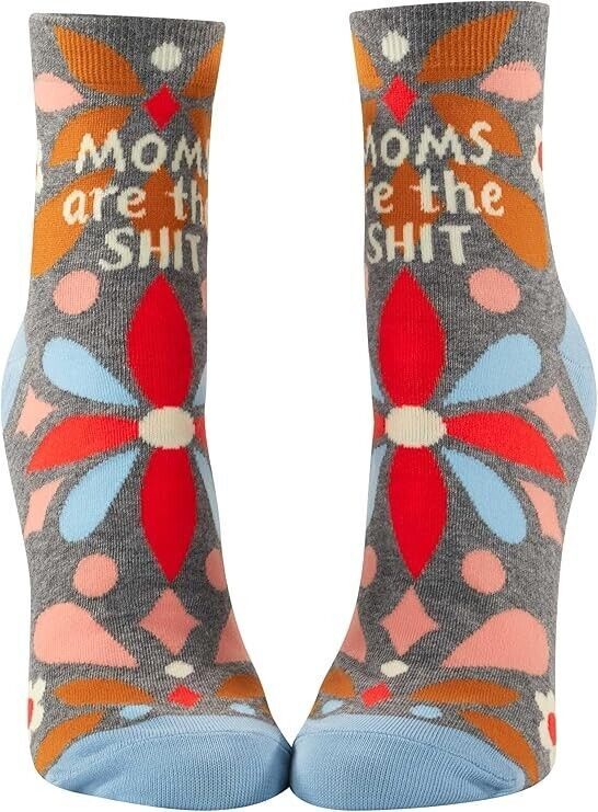 Blue Q Women&#39;s Novelty Ankle Socks Mom&#39;s are the Sh*t (women&#39;s shoe size... - $13.85