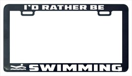 I&#39;D Rather Ser Natación Nadar Licencia Placa Marco Soporte - £5.02 GBP