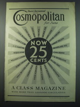 1930 Hearst&#39;s International Cosmopolitan Magazine Ad - Cosmopolitan for June - $18.49