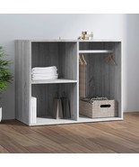 vidaXL Dressing Cabinet Grey sonoma Engineered wood 31.5x15.7x25.6 in - $330.06 CAD