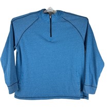 Margarita Women&#39;s Blue 1/4 Zip Mock Neck Pullover Sweatshirt Size XXL - £18.34 GBP