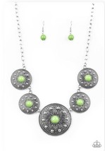 Paparazzi Necklace ~ Hey, SOL Sister - Green - $93.69 MXN