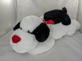 Black White Dog Plush 21 Inch Best Made Toys 2013 Stuffed Animal Toy - £10.34 GBP