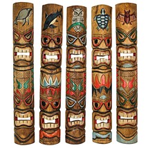 Zeckos Tiki Mask Totem Wall Decor - $59.39+