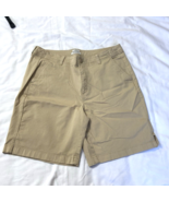 LL Bean Shorts Womens Sz 16 Beige Khaki Classic Fit Pockets Flat Front W... - $13.88