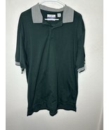 David Leadbetter Golf Apparel By Jos A Bank Green Short Sleeve Polo Shir... - €12,73 EUR