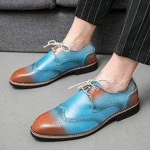 New Men Shoes PU Leather Lace Up Fashion Four Seasons Trend High Quality Latest  - £56.23 GBP