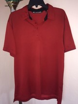 MEN&#39;S TRAVIS MATHEW GOLF POLO RED SZ LARGE 60% Pima Cotton 40% Poly **MINT - £31.03 GBP