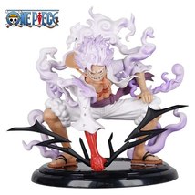 Anime One Piece Figure Monkey D Luffy Gear 5 Sun God Nika Thunderbolt Fi... - $18.99