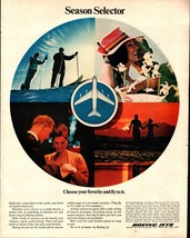 Vintage 1967 Boeing Print Ad Ephemera Wall Art Decor Season Selector b2 - $25.05