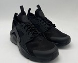 Nike Air Huarache Run Ultra GS Triple Black Shoes 847569-004 Youth Size 3.5 - $74.99