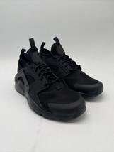 Nike Air Huarache Run Ultra GS Triple Black Shoes 847569-004 Youth Size 3.5 - £58.76 GBP