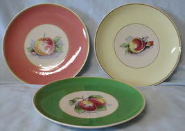 Syracuse Old Ivory Accent Salad Plate 3 Different Apples - £12.36 GBP