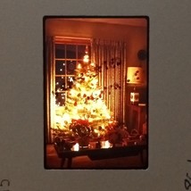 Christmas Tree Bright Glow Lights Ornaments Holiday VTG 35mm KODACHROME Slide - £7.86 GBP