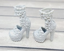 Ever After High Darling Charming Wave 5 Replacement Shoes Silver Heels - £7.39 GBP