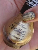 OPI Nail Polish Laquer Gold texture NI 376 Nicole - $10.44