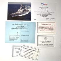 US Navy Ship Jason Dunham DDG-109 Commissioning Invite Pack Florida 2010... - £29.49 GBP