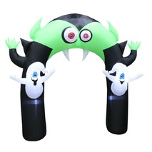 USED 8 Foot Tall Halloween Inflatable Vampire Monster Ghosts Archway Decoration - £59.94 GBP